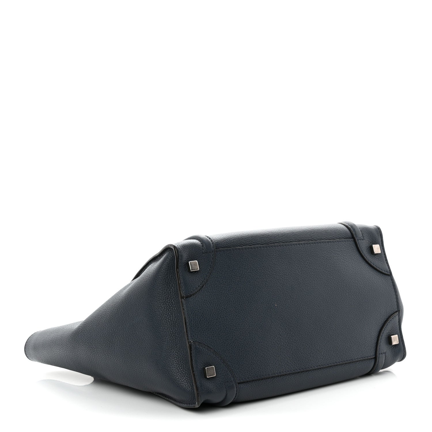 Celine Drummed Calfskin Mini Luggage Slate 4 of 14