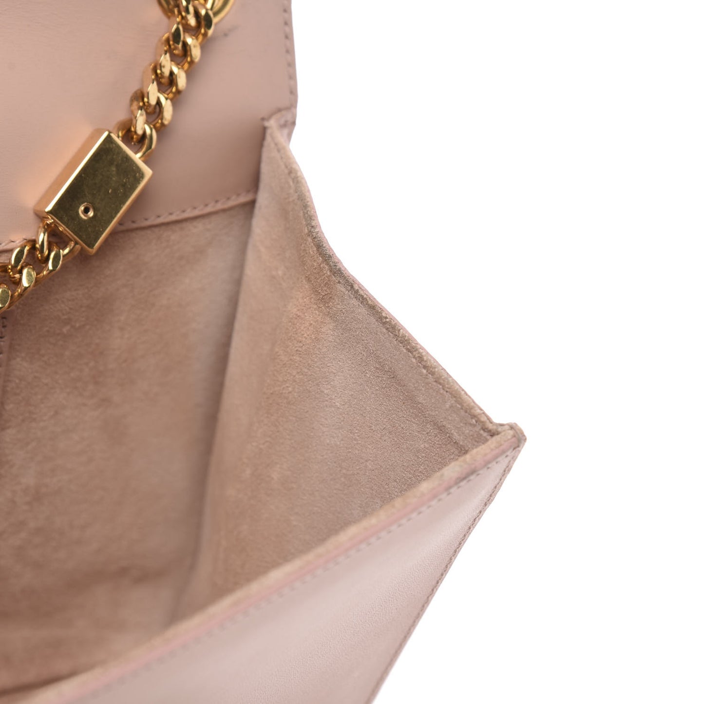 Smooth Calfskin Classic Monogram Kate Tassel Chain Wallet Pale Blush