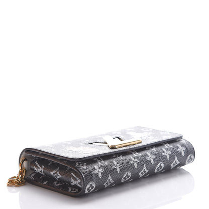Louis Vuitton Catogram Twist Chain Wallet Black 4 of 11