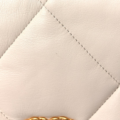 Chanel Goatskin Quilted Large Chanel 19 Flap Light Beige 10 of 10