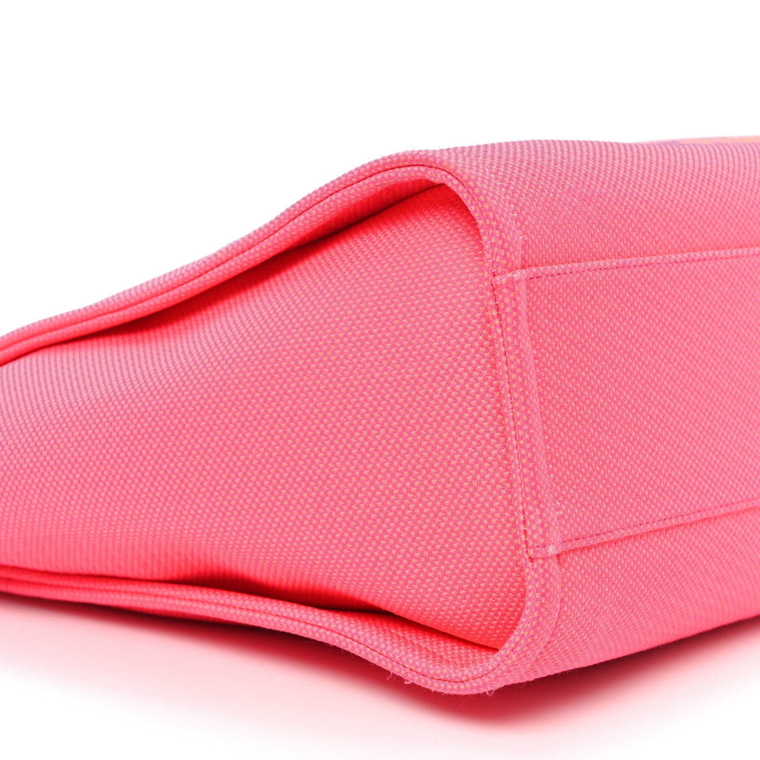 Chanel Mixed Fibers Small Deauville Tote Pink Orange 9 of 13