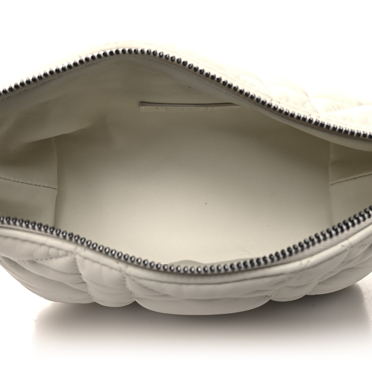 Christian Dior Calfskin Macrocannage Small Diortravel Nomad Pouch Ivory 5 of 10