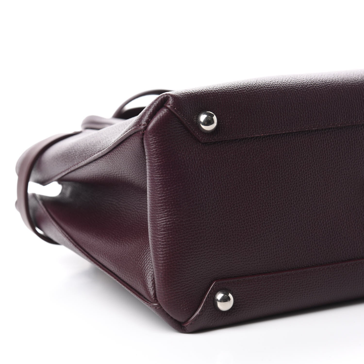 Burberry Derby Calfskin House Check Medium Banner Tote Burgundy 7 of 15