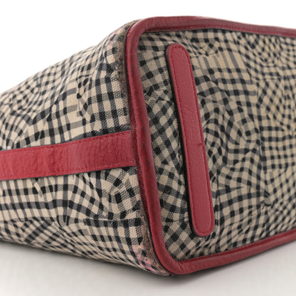 MCM Visetos Medium Liz Reversible Shopper Tote Ruby Red 14 of 26