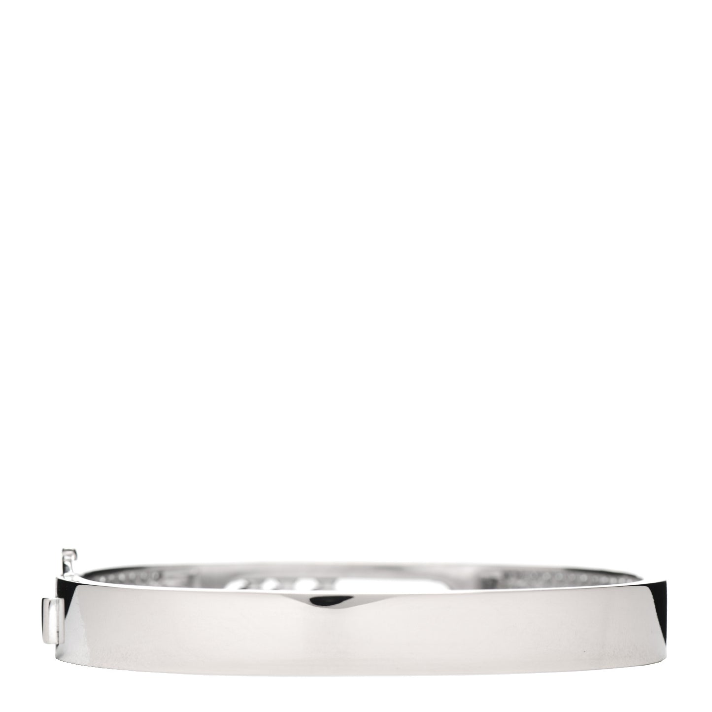 18K White Gold Diamond Move Joaillerie Pave Bangle Bracelet