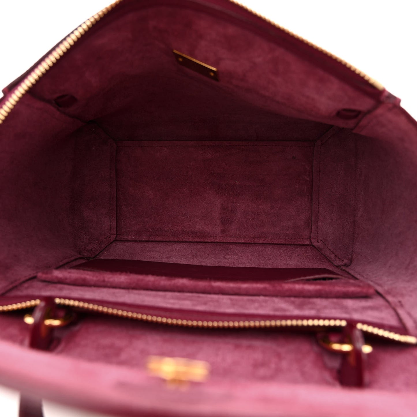 Grained Calfskin Micro Belt Bag Plum