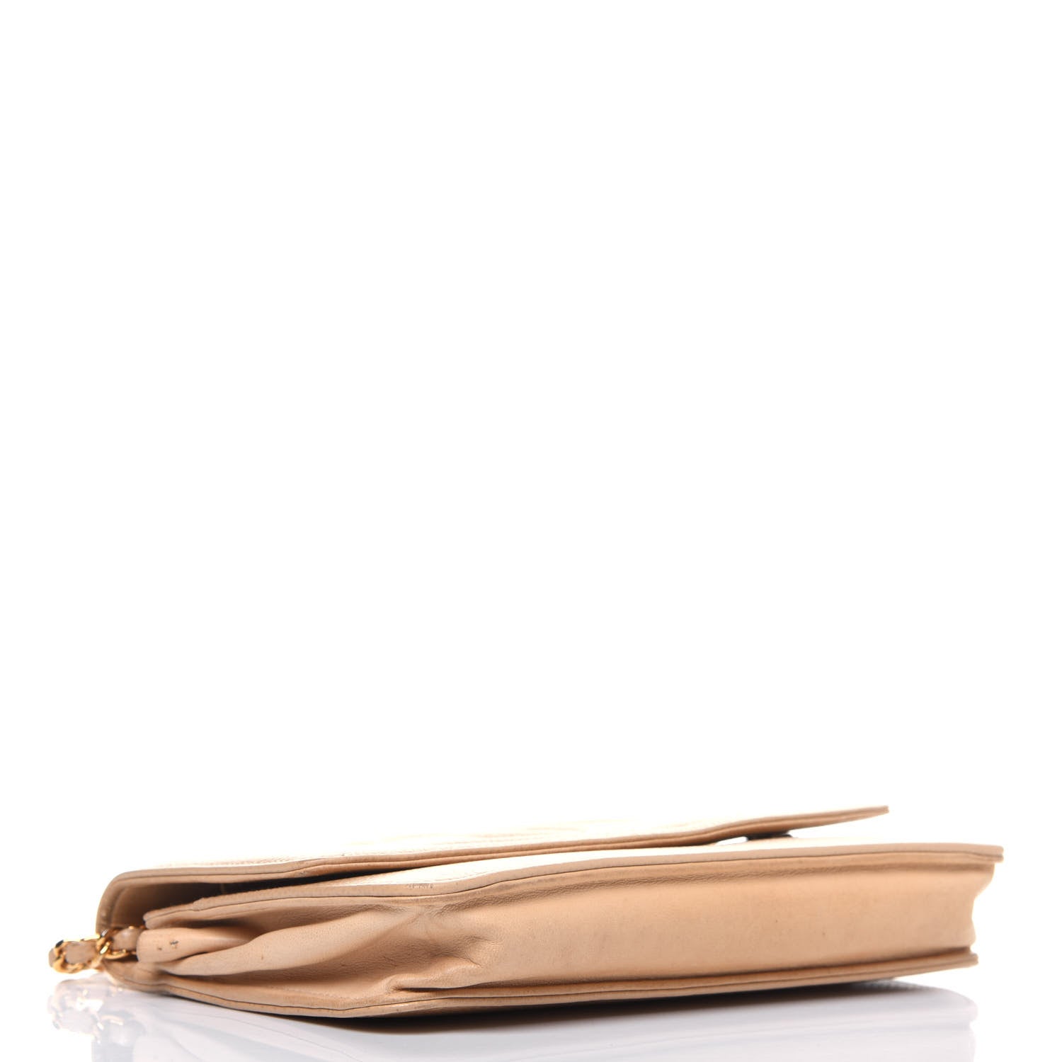 Chanel Caviar Timeless CC Wallet on Chain WOC Beige 4 of 22