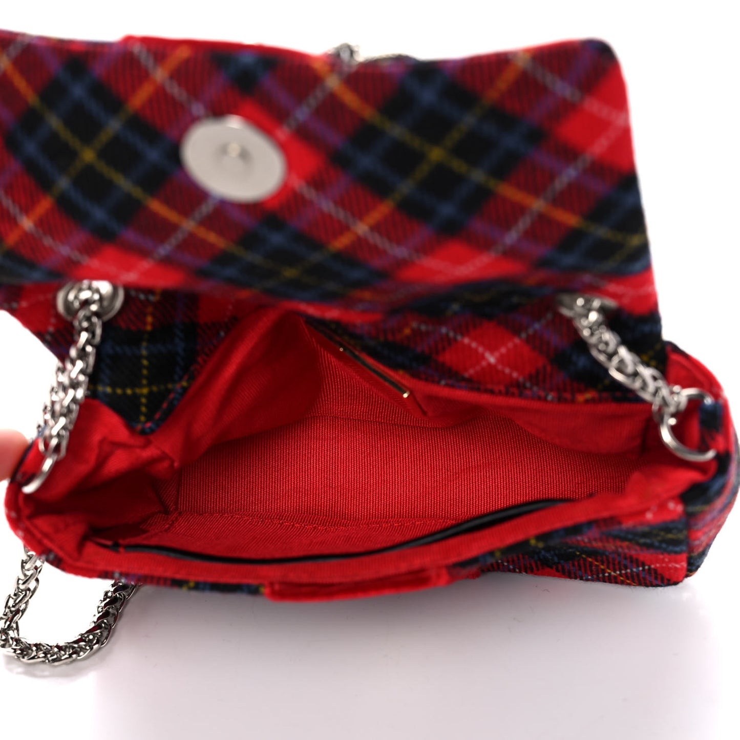 Wool Sweet Charity Crossbody Bag Plaid