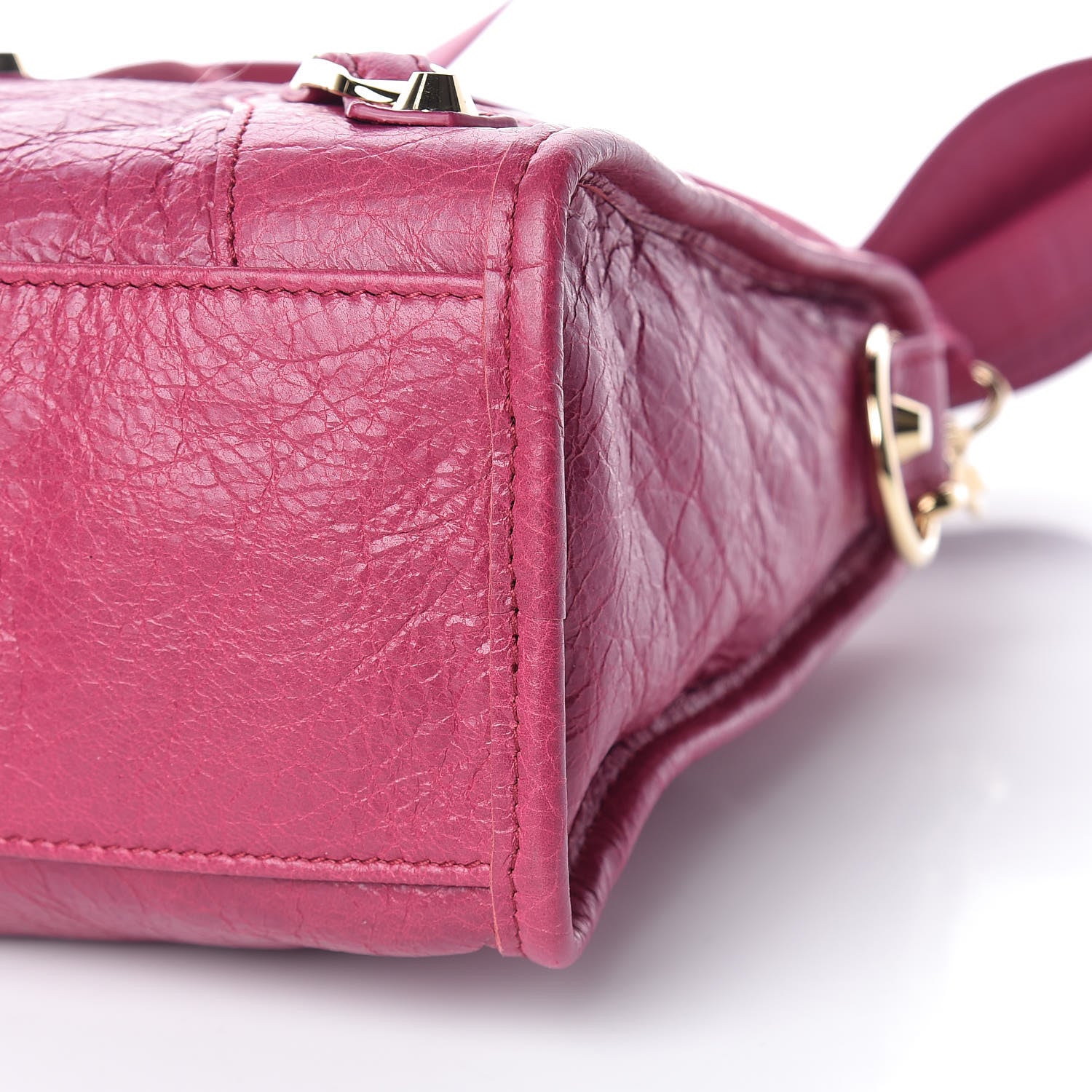 Balenciaga Agneau Classic Gold Hardware S City Rose Dahlia 10 of 10