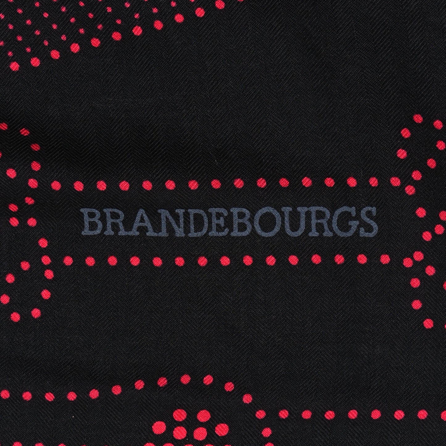 Cashmere Silk Brandebourgs Points Shawl 140 Black Fuchsia Jaune