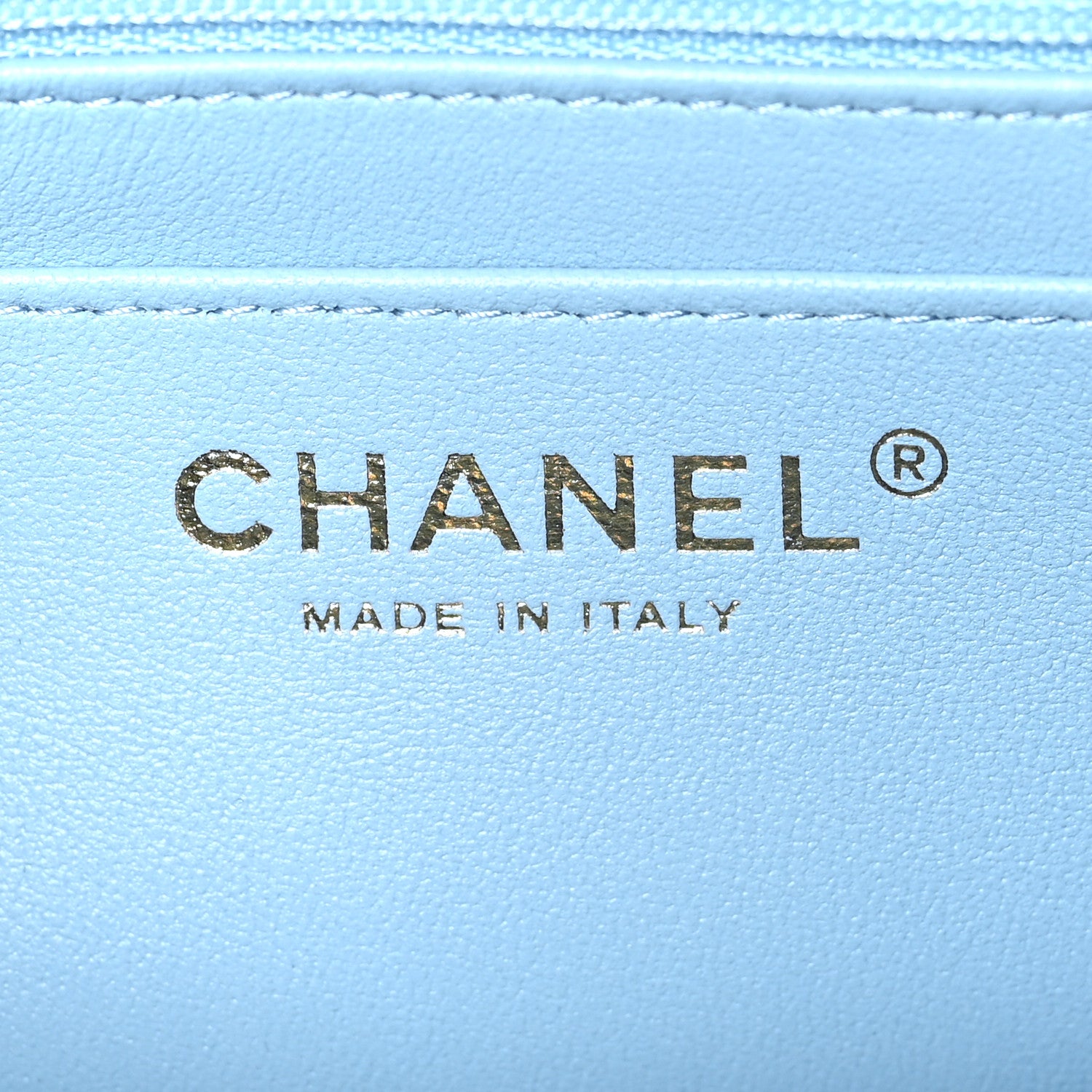 Chanel Lambskin Quilted Mini Rectangular Flap Light Blue 5 of 10
