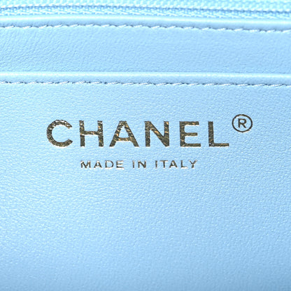 Chanel Lambskin Quilted Mini Rectangular Flap Light Blue 5 of 10