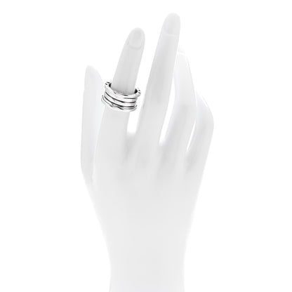 Bulgari 18K White Gold B.Zero1 Three-Band Ring 53 6.25 2 of 4