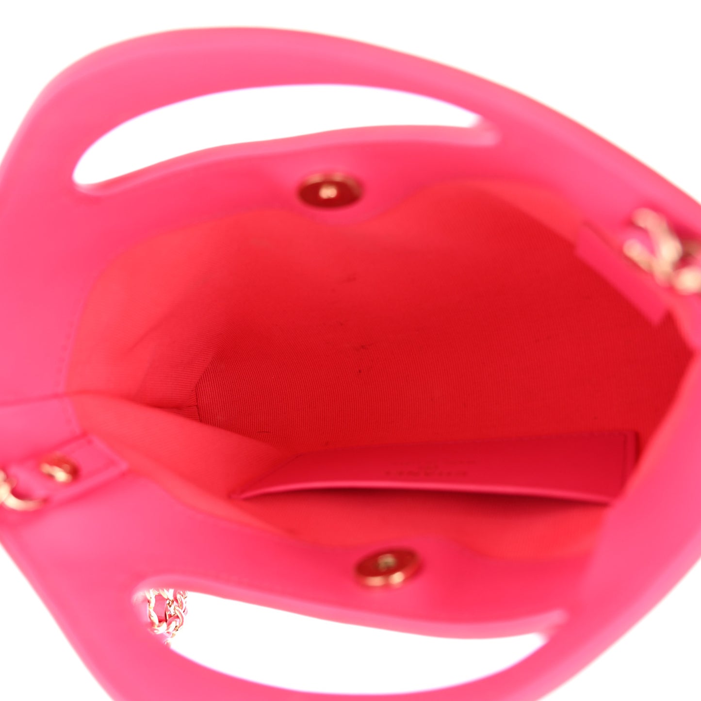 Shiny Crumpled Calfskin Quilted Nano 31 Shopping Bag Pink