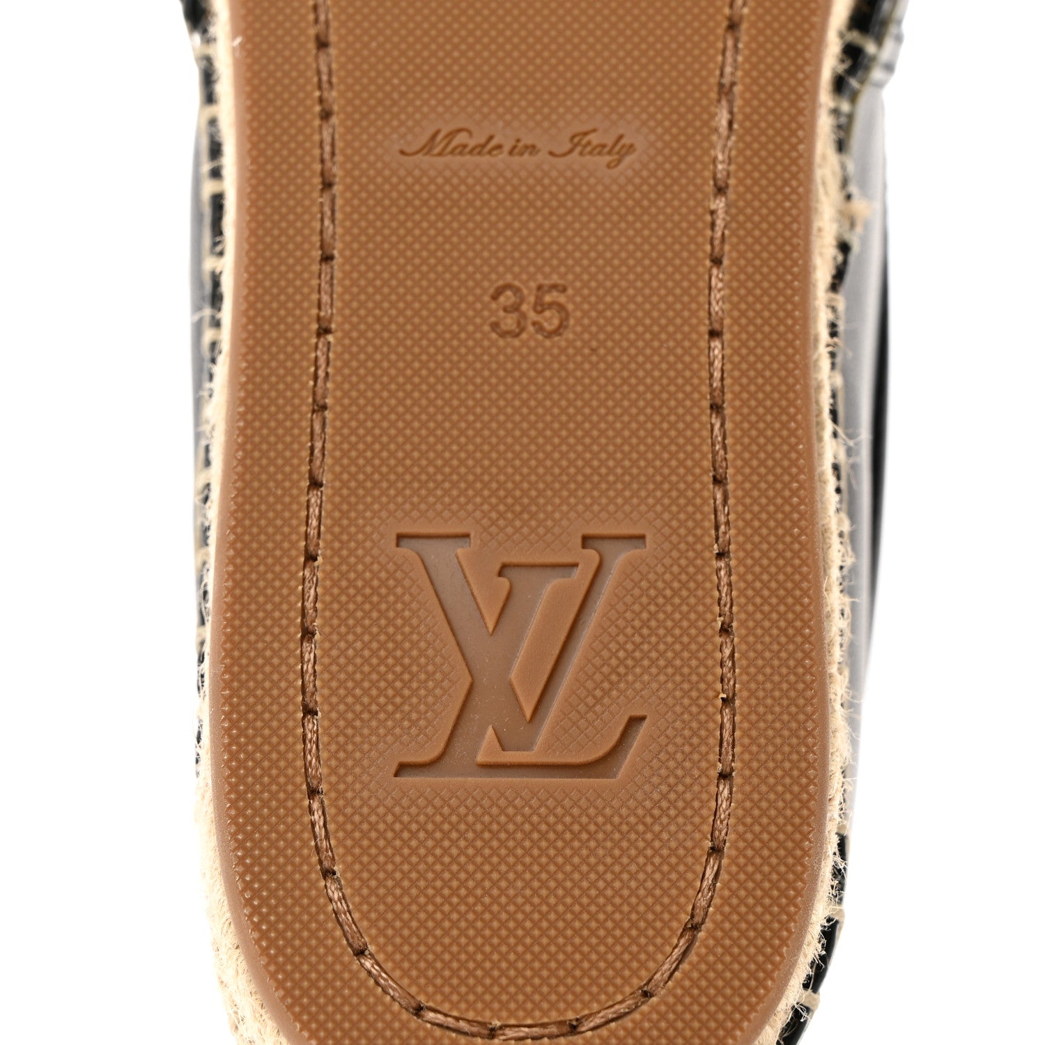 Louis Vuitton Starboard Espadrille Flats 35 Black 8 of 9