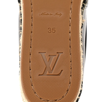 Louis Vuitton Starboard Espadrille Flats 35 Black 8 of 9