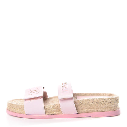 Chanel Lambskin Mules Elastic 36 Pink 1 of 11