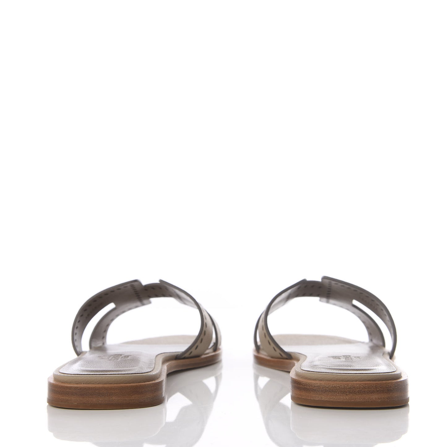 Epsom Perforated Oran Sandals 37 Etain