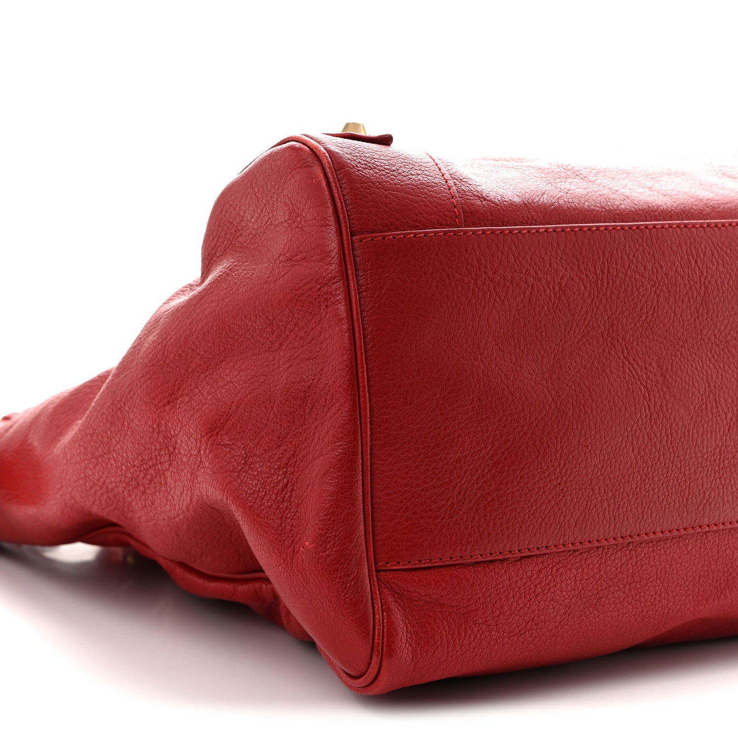 Balenciaga Sugar Goatskin Classic Gold Hardware Velo Rouge Coquelicot 10 of 15