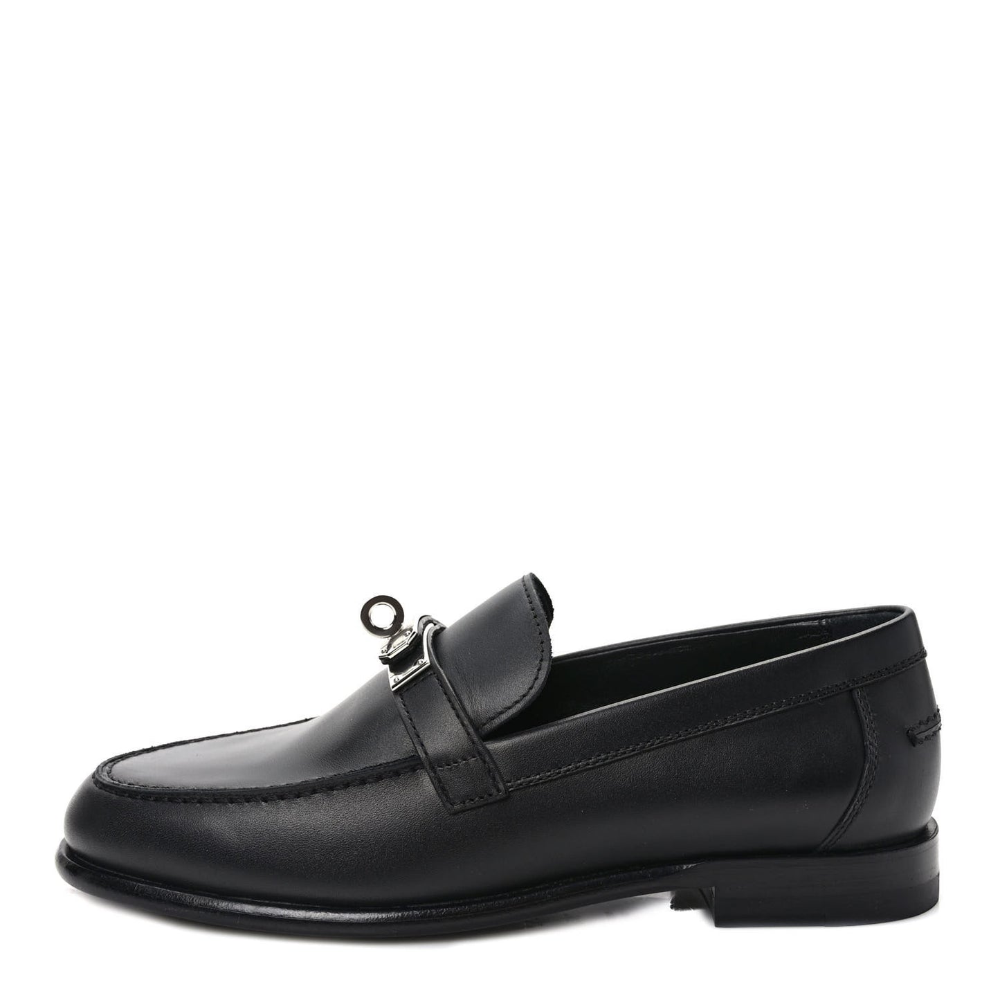 Calfskin Womens Destin Loafers 35 Black