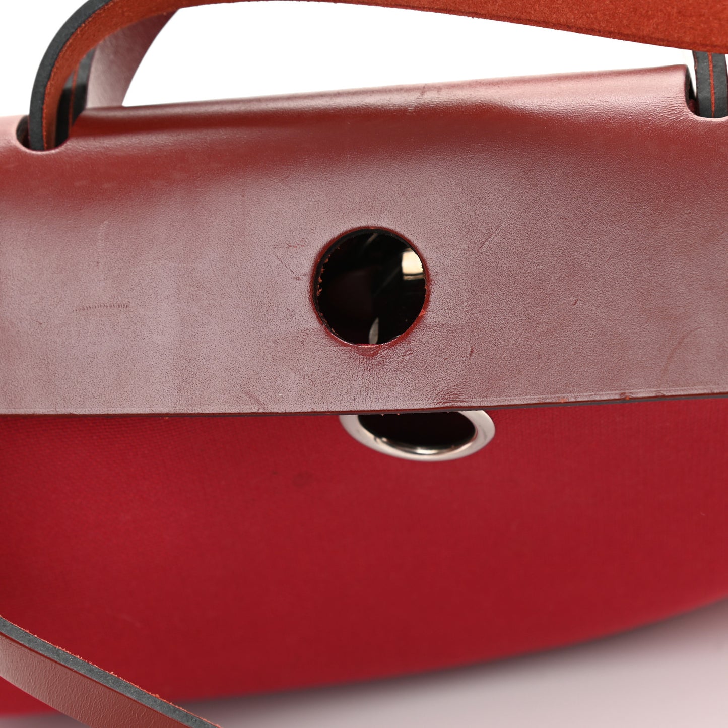 Military Toile Vache Hunter Herbag Zip 31 PM Rouge Grenat