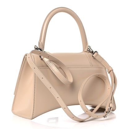 Balenciaga Shiny Box Calfskin Small Hourglass Top Handle Bag Light Beige 3 of 9