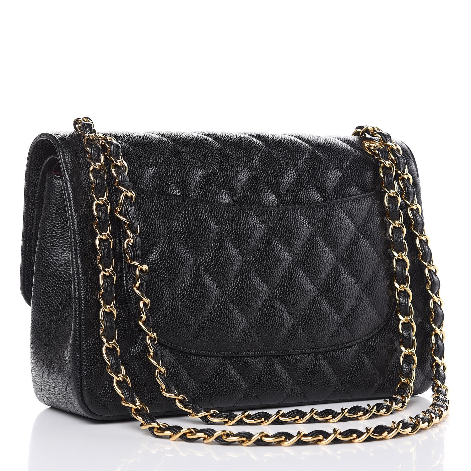 Chanel Caviar Quilted Jumbo Double Flap Black 3 of 11