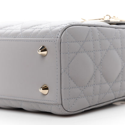 Christian Dior Lambskin Cannage Small My ABCDior Lady Dior Grey 10 of 11