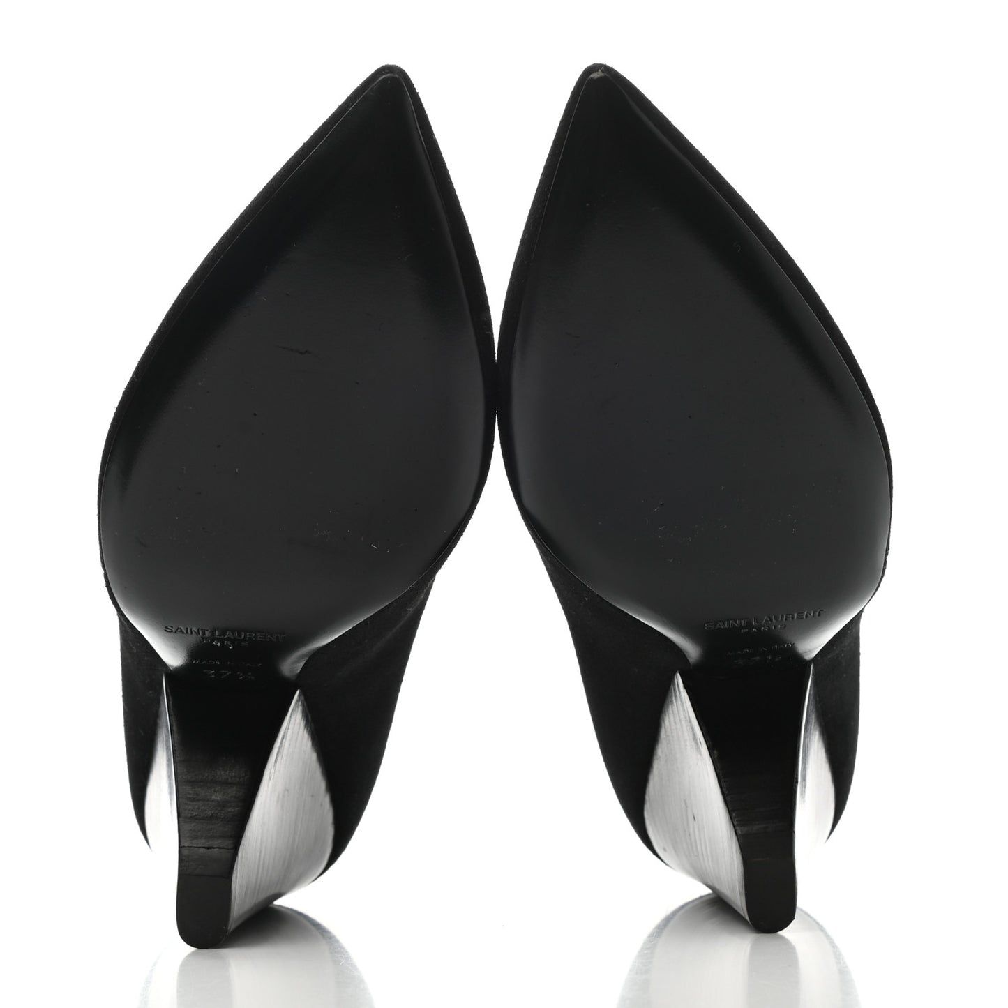 Suede Soho Niki 85 Zip Booties 37.5 Black