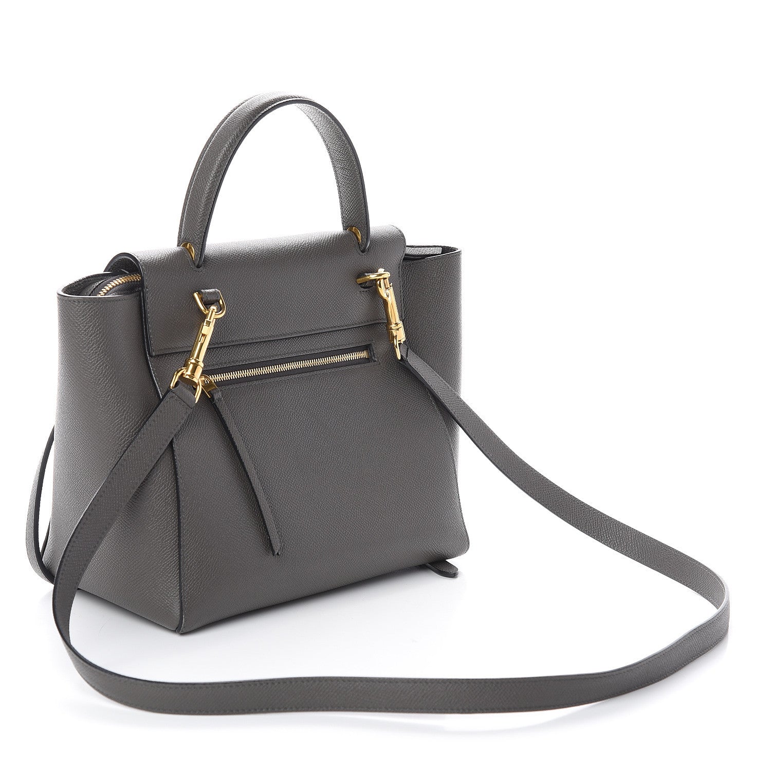 Celine Grained Calfskin Micro Belt Bag Grey 2 of 7