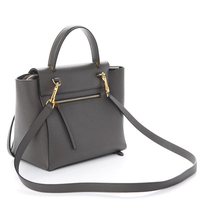Celine Grained Calfskin Micro Belt Bag Grey 2 of 7
