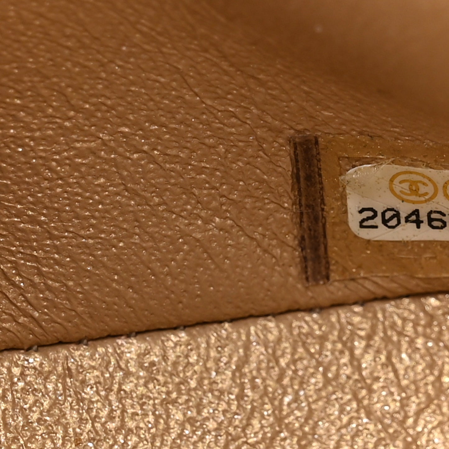 Metallic Caviar Quilted Mini Square Flap Gold