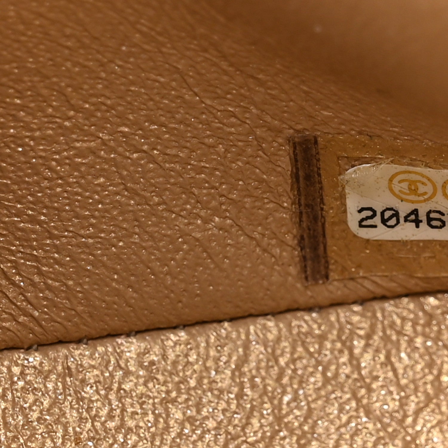 Chanel Metallic Caviar Quilted Mini Square Flap Gold 6 of 9