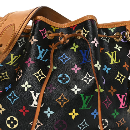 Louis Vuitton Monogram Multicolor Petit Noe Black 7 of 9