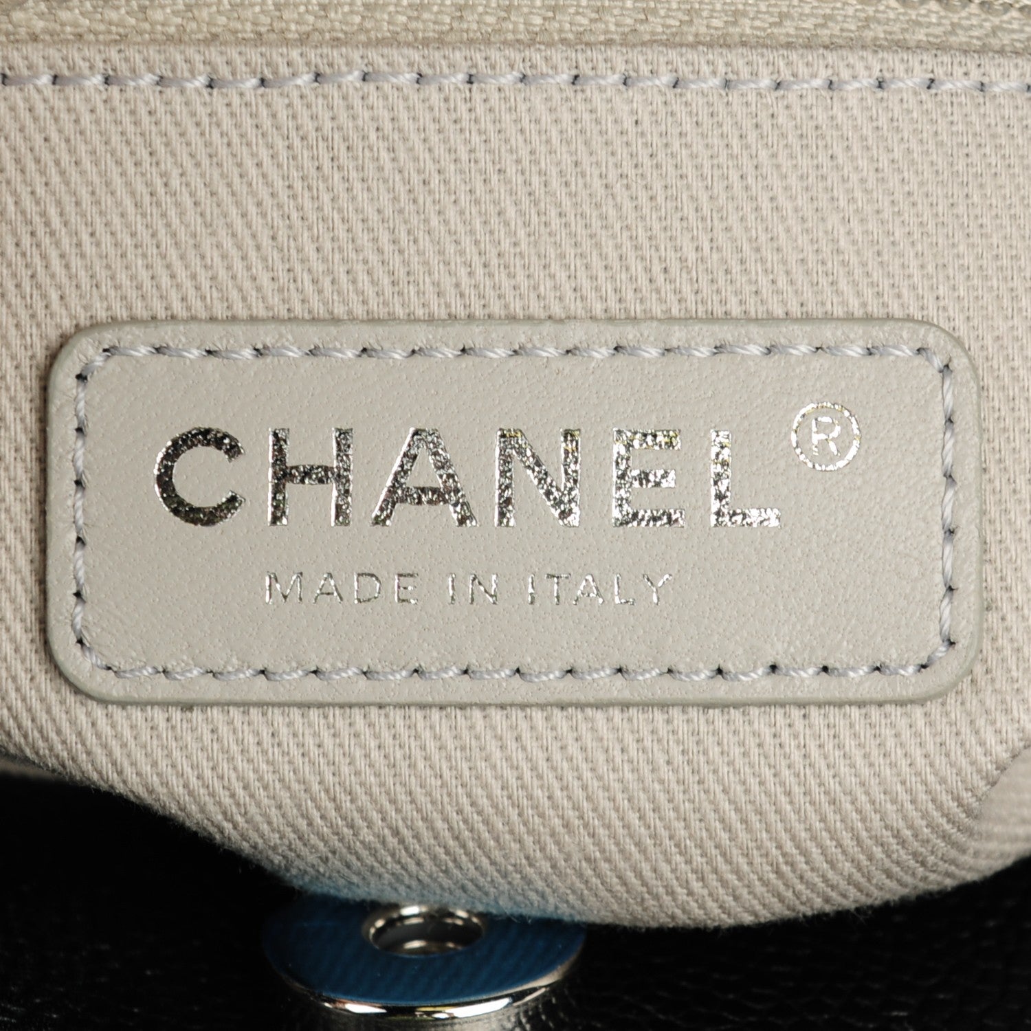 Chanel Calfskin Small Deauville Tote Black 6 of 7