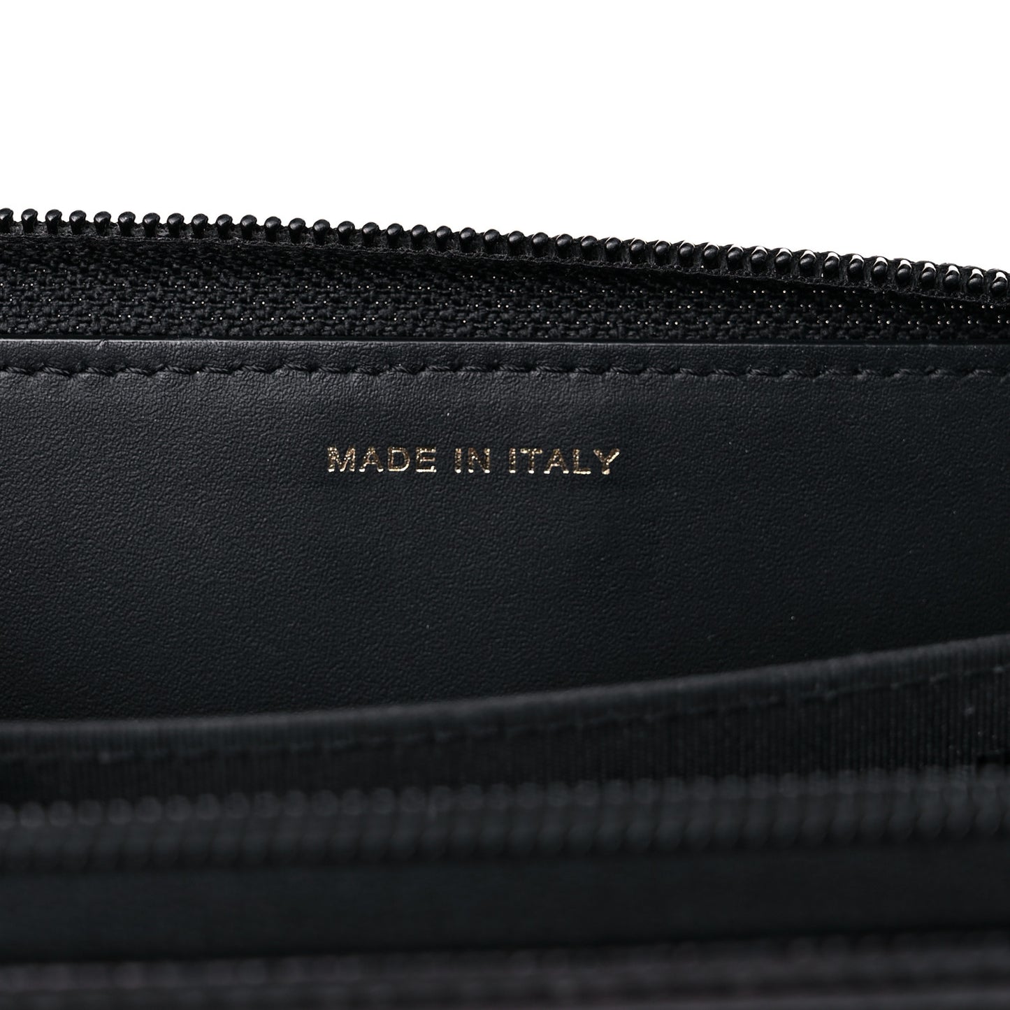 Caviar Quilted Small Boy Zip Around Wallet Black