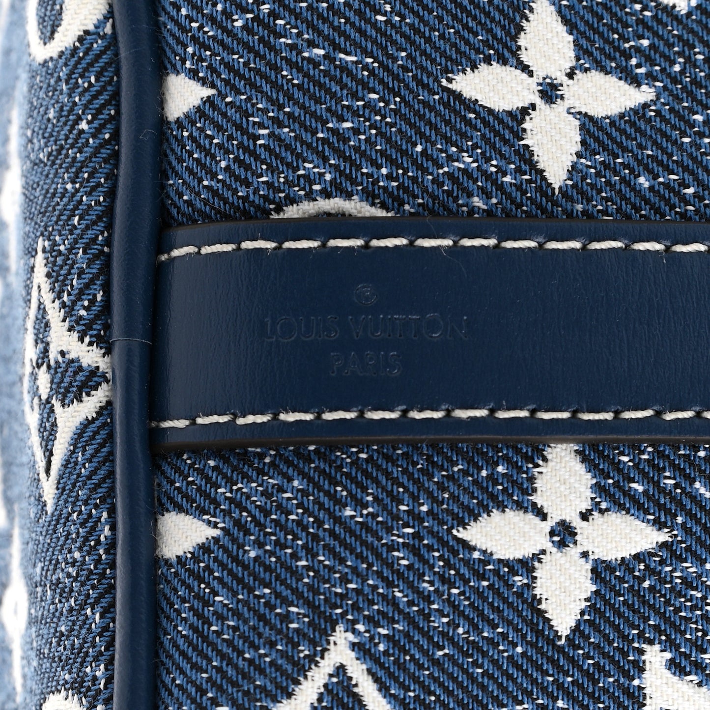 Monogram Jacquard Denim Speedy Bandouliere 25 Bleu