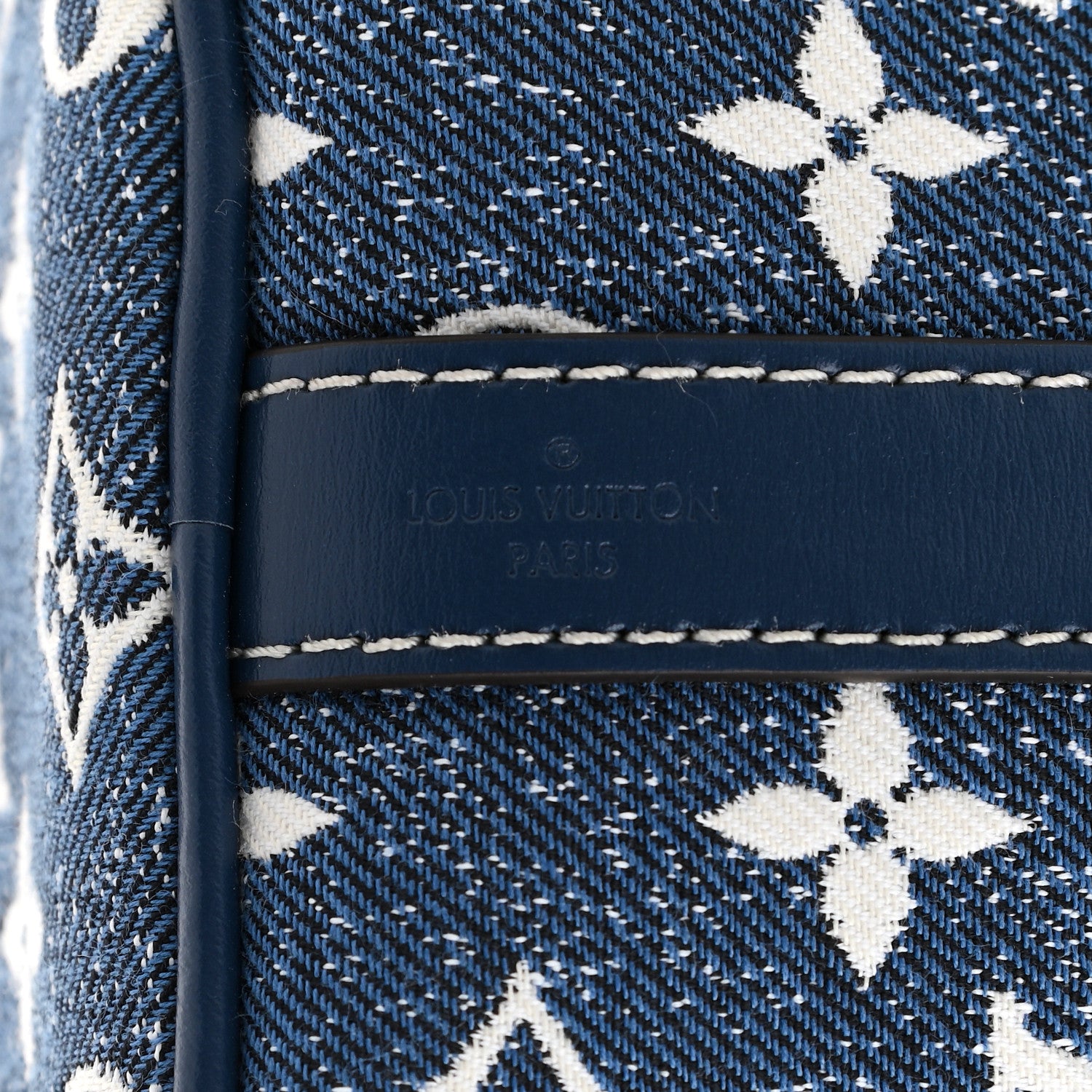 Louis Vuitton Monogram Jacquard Denim Speedy Bandouliere 25 Bleu 7 of 9