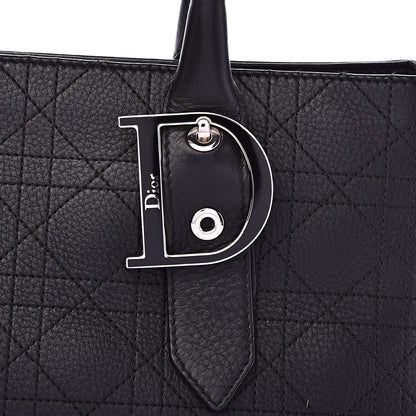 Christian Dior Calfskin Cannage Shoulder Bag Black 13 of 13