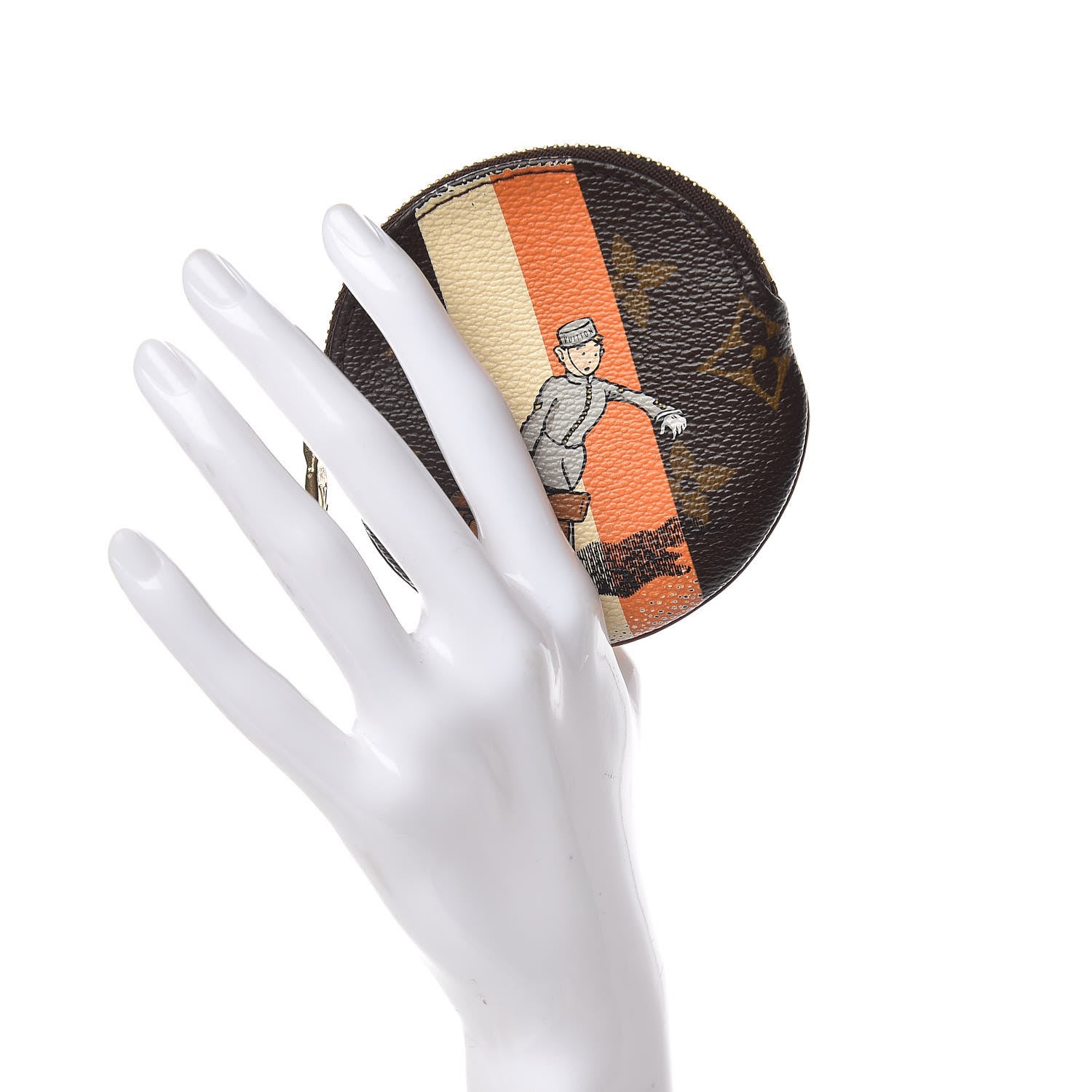 Louis Vuitton Monogram Groom Round Coin Purse 2 of 10