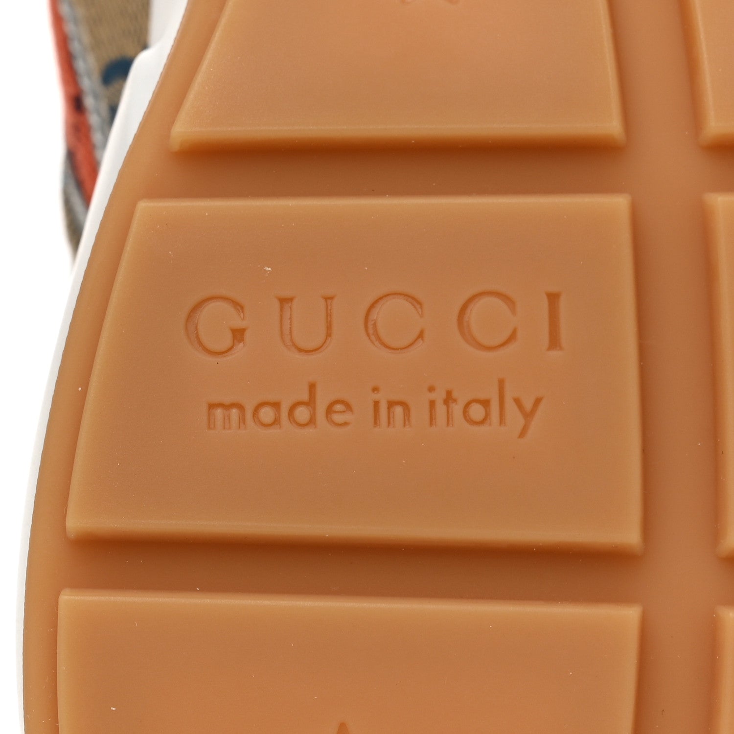 Gucci Monogram Multicolor Mens Rhyton Sneakers 8 Yellow Blue Great White Tabasco 7 of 8