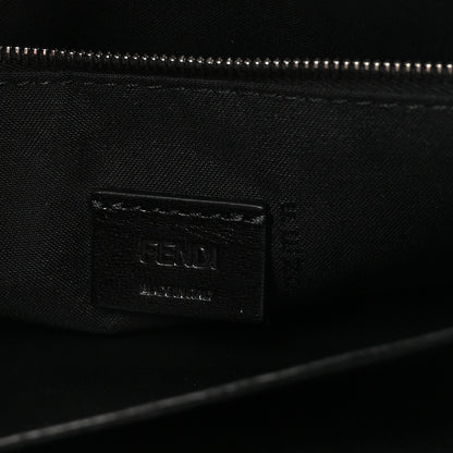 Fendi Vitello Grace FF 1974 Embossed Slim Clutch Maya Black 11 of 16