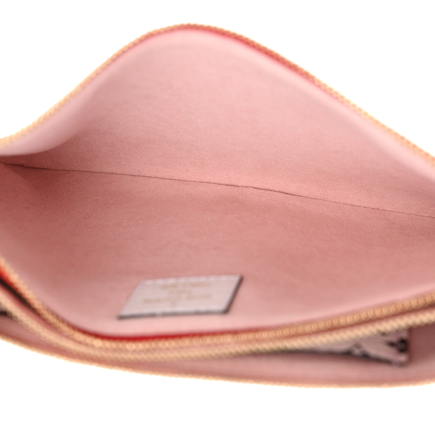 Monogram Giant Double Zip Pochette Rouge