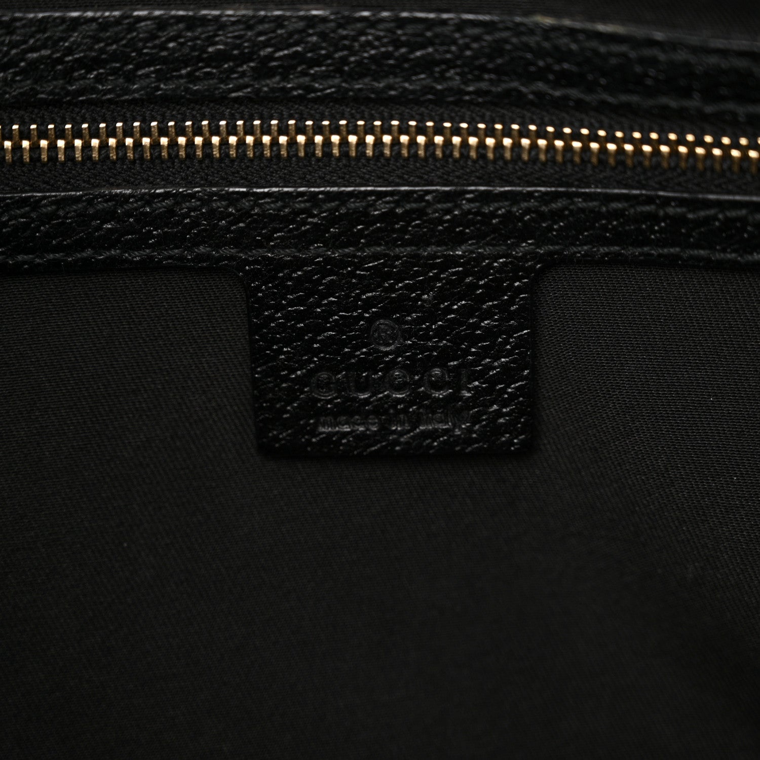 Gucci Monogram Calfskin Large Bardot Tote Black 6 of 13