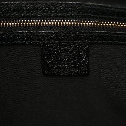 Gucci Monogram Calfskin Large Bardot Tote Black 6 of 13