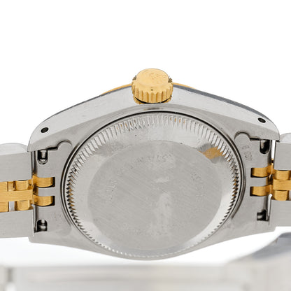 Rolex Stainless Steel 18K Yellow Gold Diamond 26mm Oyster Perpetual Datejust Watch Champagne 69173 4 of 4