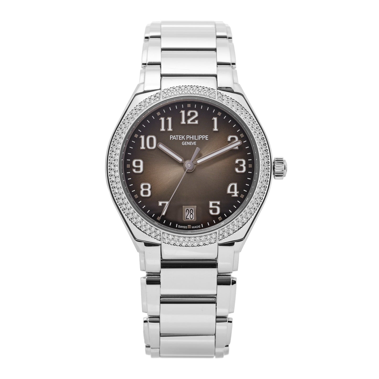 Stainless Steel Diamond 36mm Twenty-4 Automatic Watch Grey 7300/1200A-010