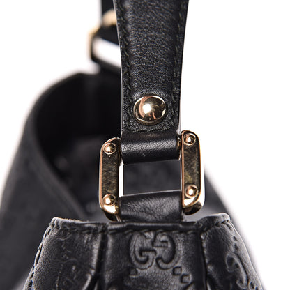 Gucci Guccissima Large New Ladies Web Hobo Black 17 of 20