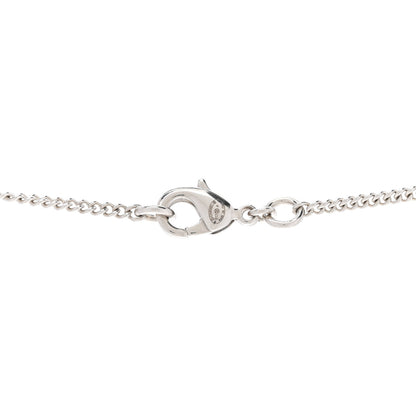 Chanel Crystal CC Bow Necklace Silver Black 5 of 6