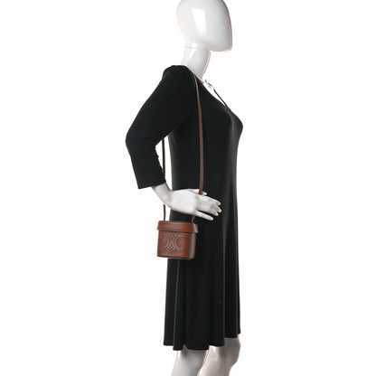 Celine Smooth Calfskin Small Cuir Triomphe Box Tan 2 of 9